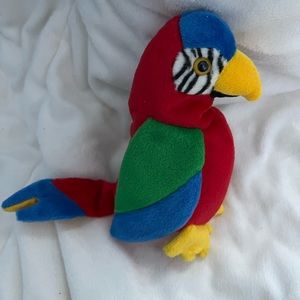 Retired Vintage Ty Beanie Baby Jabber the Parrot